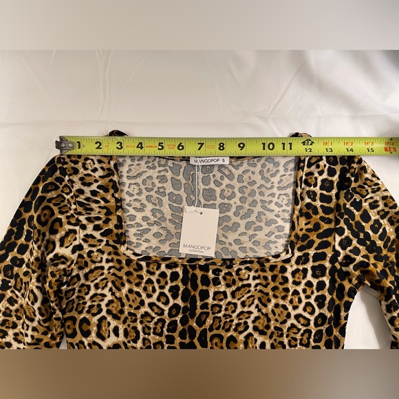 Long Sleeve Leopard Print Bodysuit Size Small - Picture 6 of 12